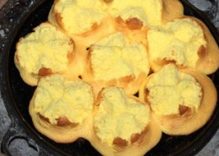 Vietnamese traditional cupcake that blossoms like a flower