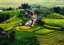 Beautiful Sapa captured on flying camera drone